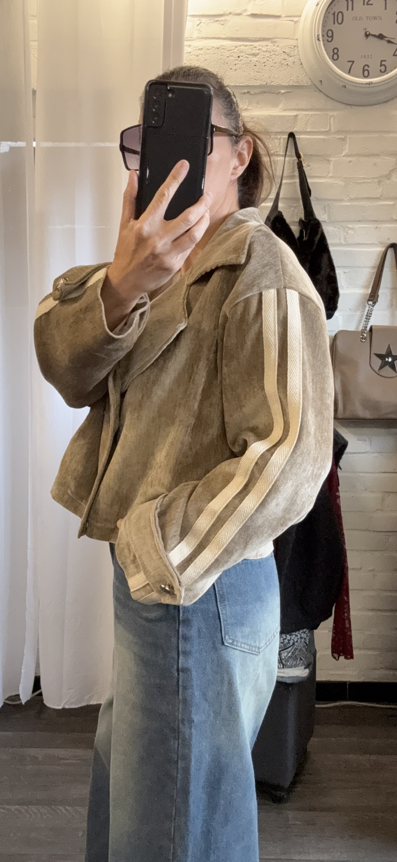 Veste velours  camel ISIS