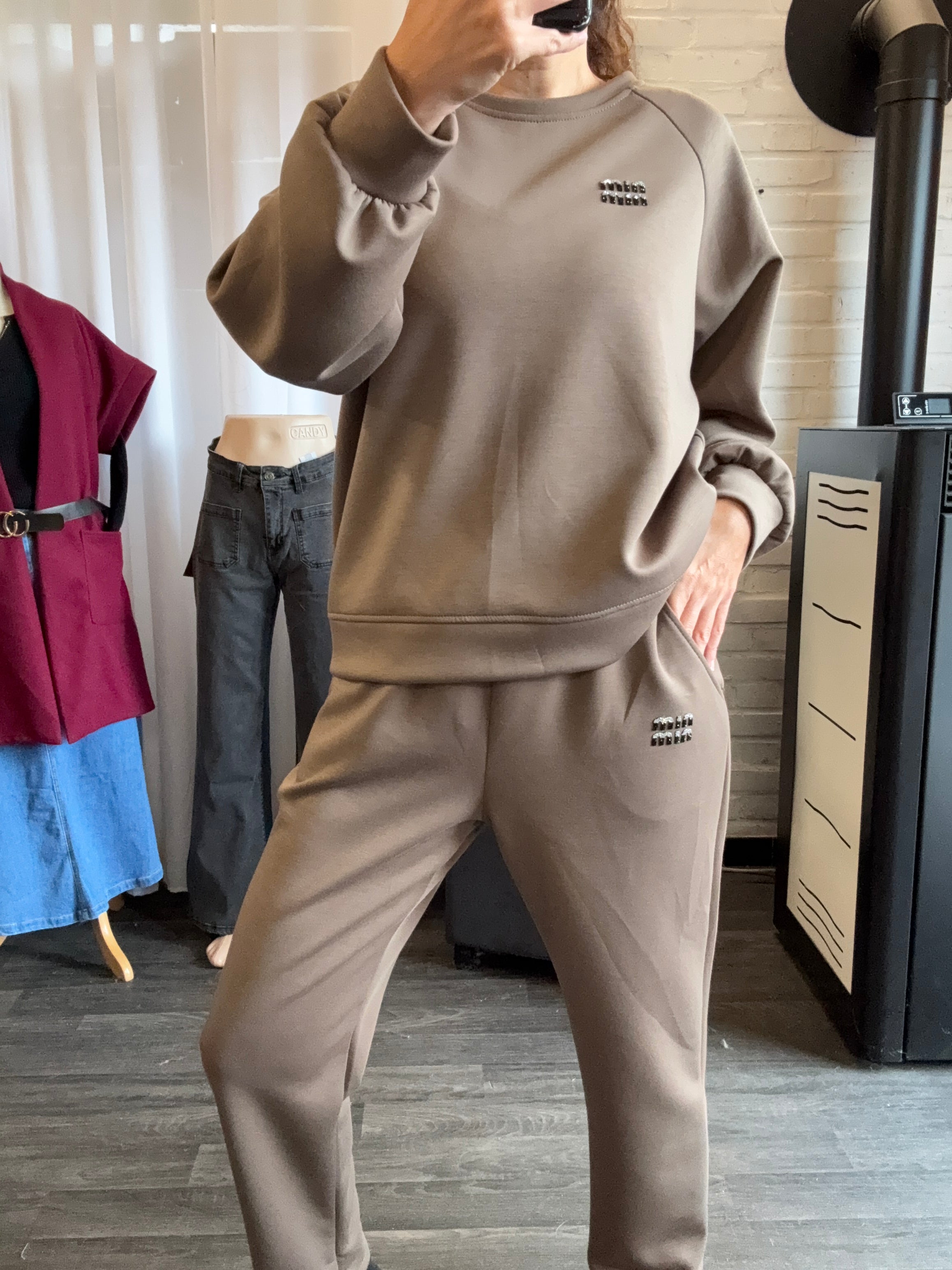 Ensemble jogging taupe FREYA