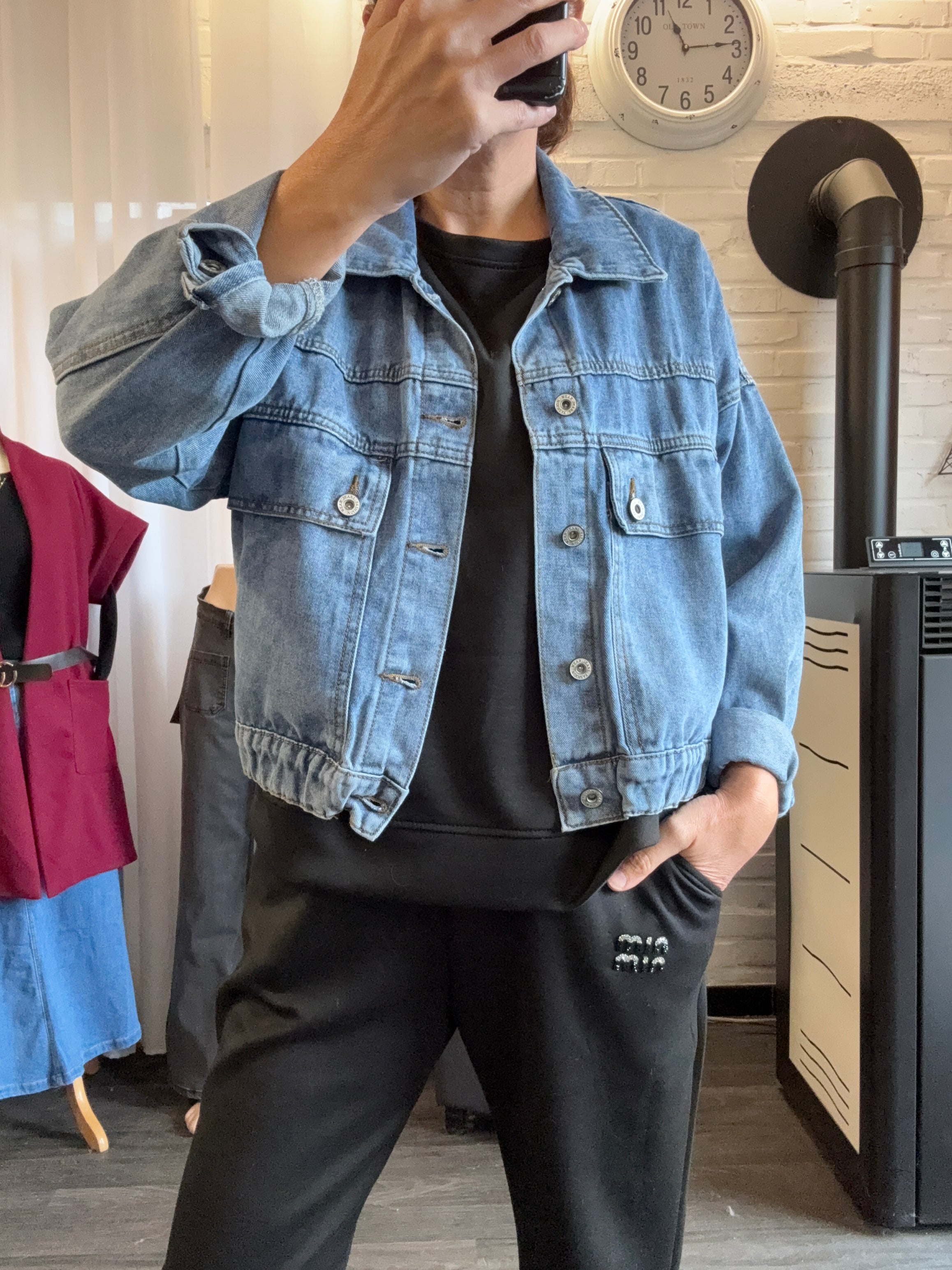 Veste jean oversize Dhalia
