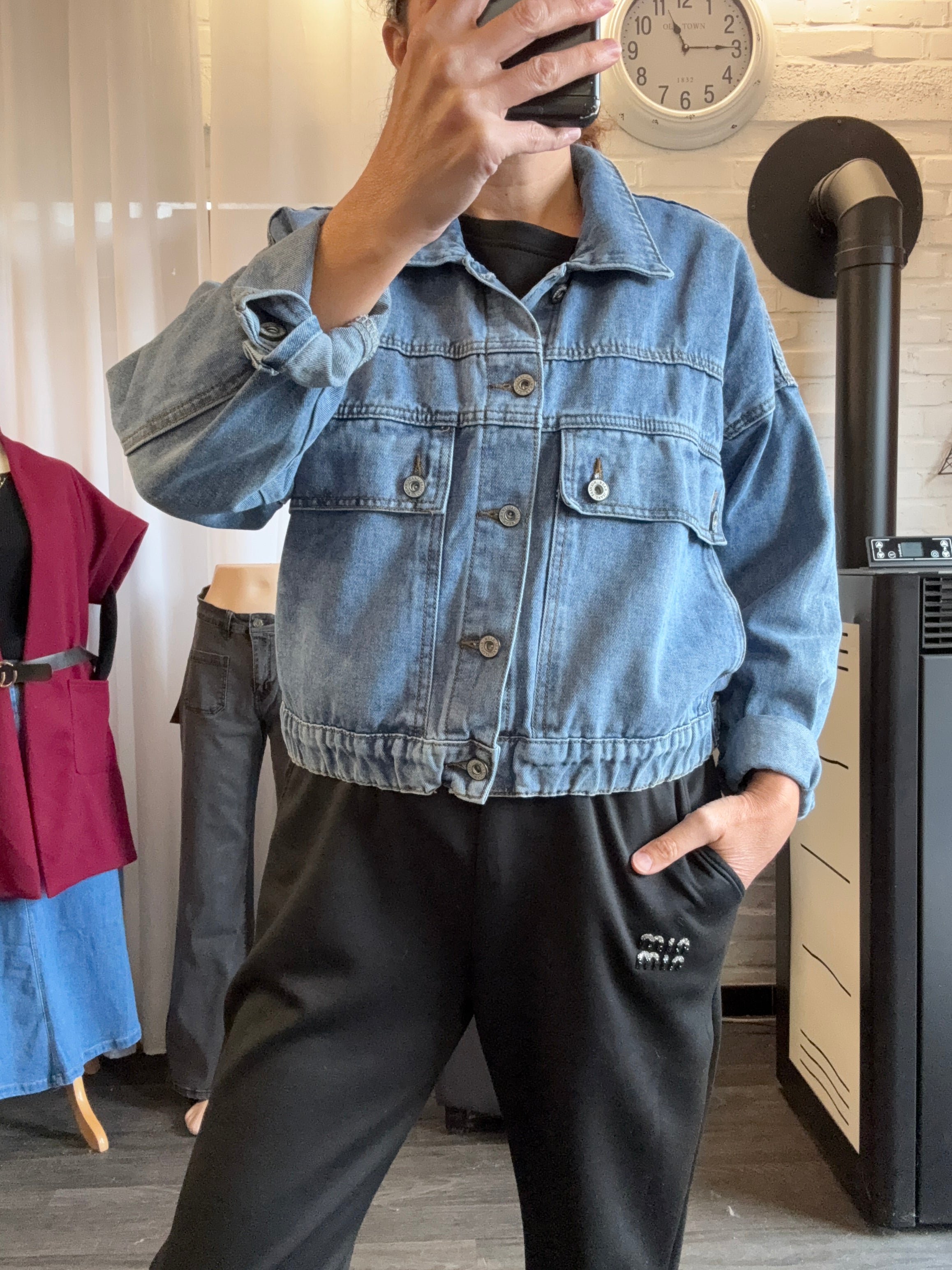 Veste jean oversize Dhalia