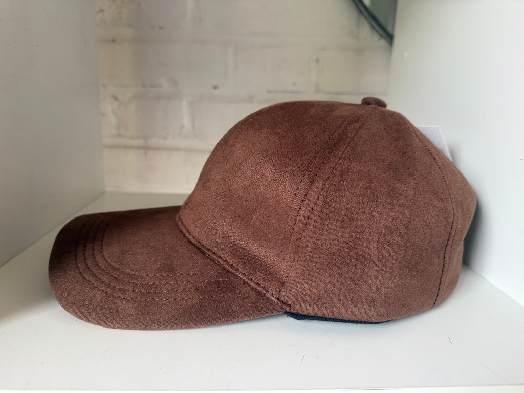Casquette chocolat velour CALLISTA