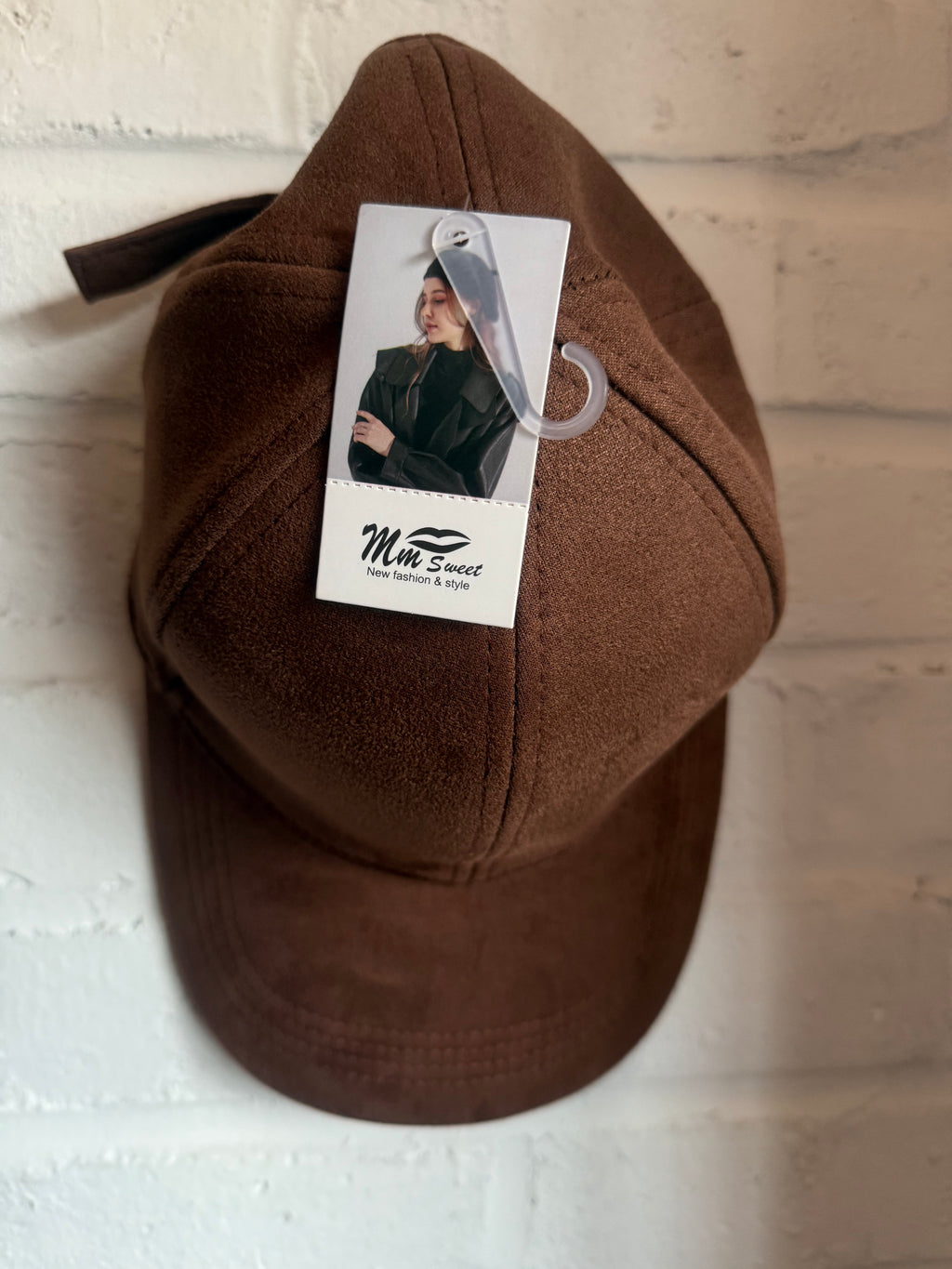 Casquette chocolat velour CALLISTA