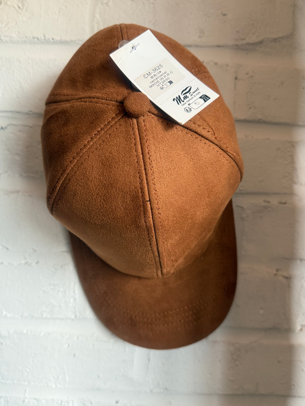 Casquette velour camel CALLISTA