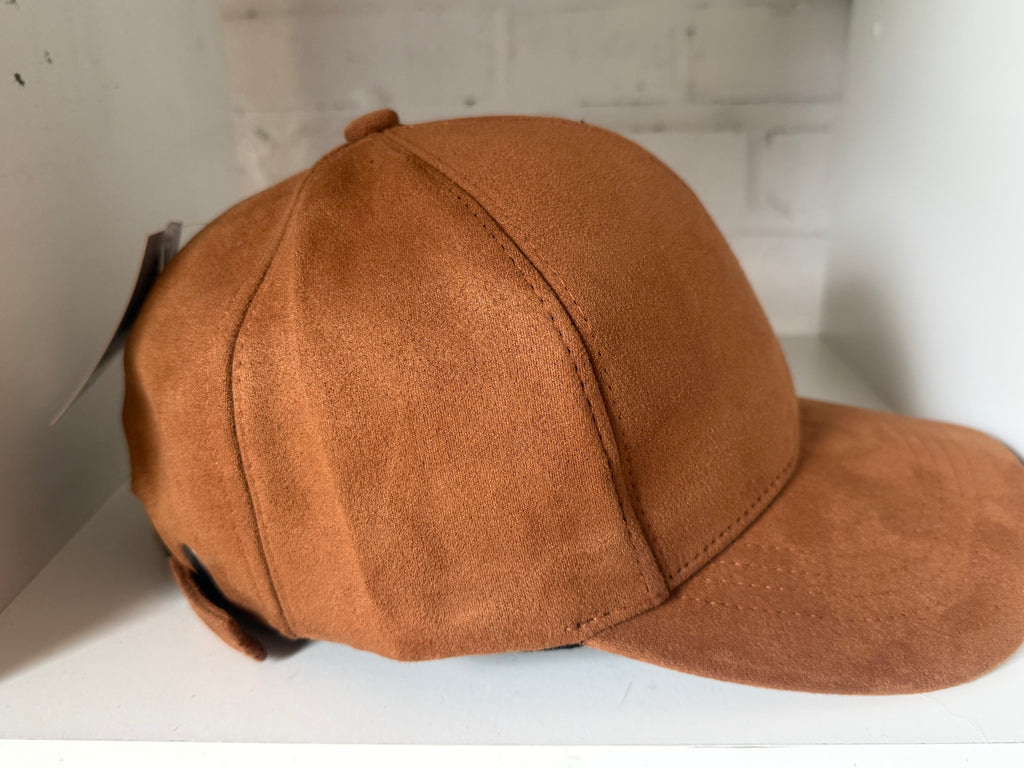 Casquette velour camel CALLISTA