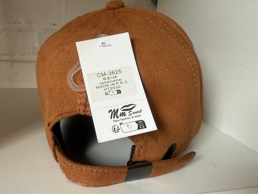 Casquette velour camel CALLISTA