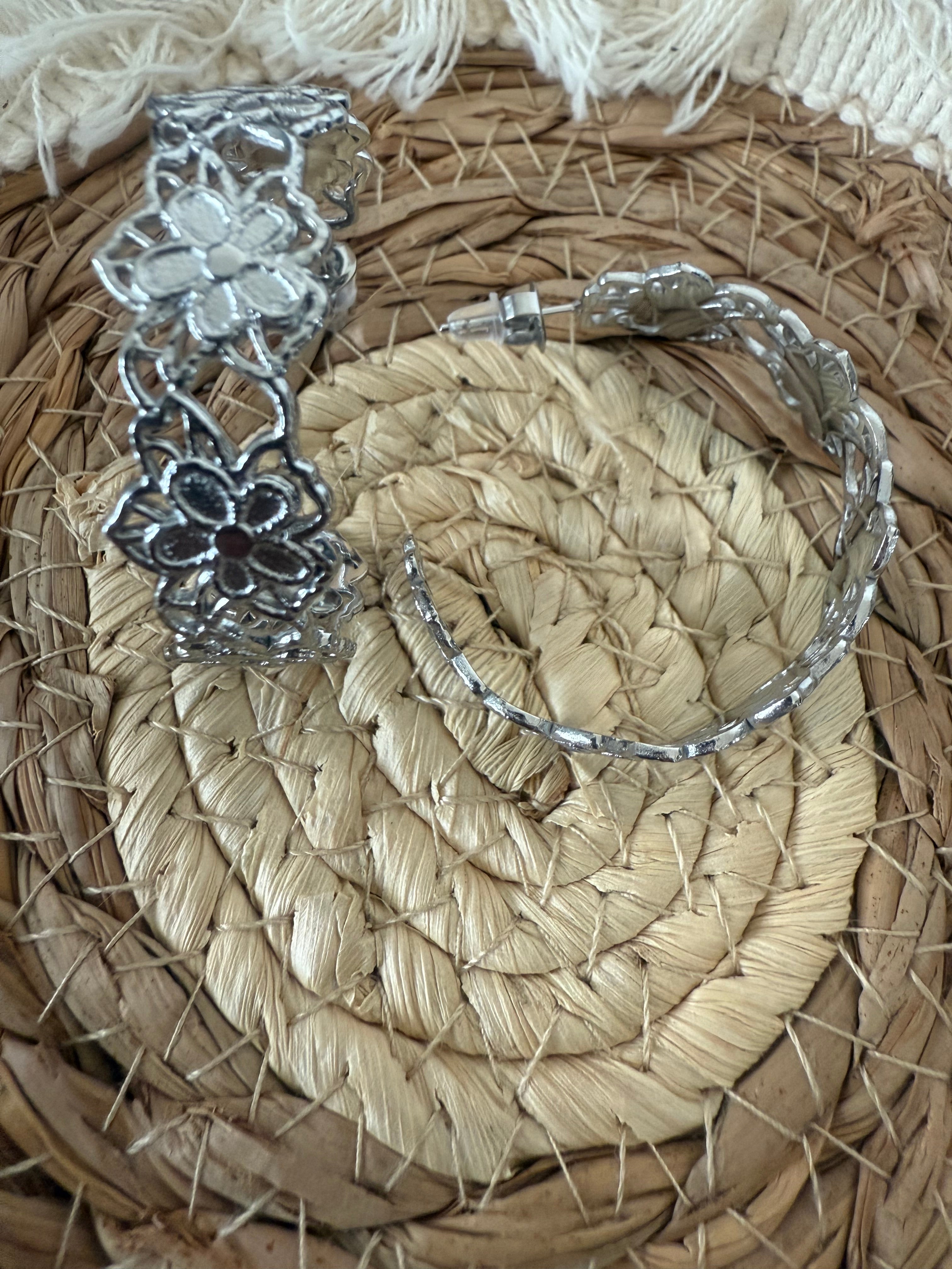 Paire de boucles d’oreilles AVA acier IKITA
