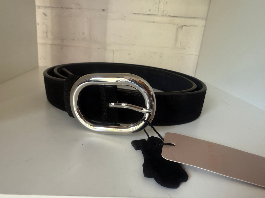 Ceinture cuir noir 100cm AMANDINE