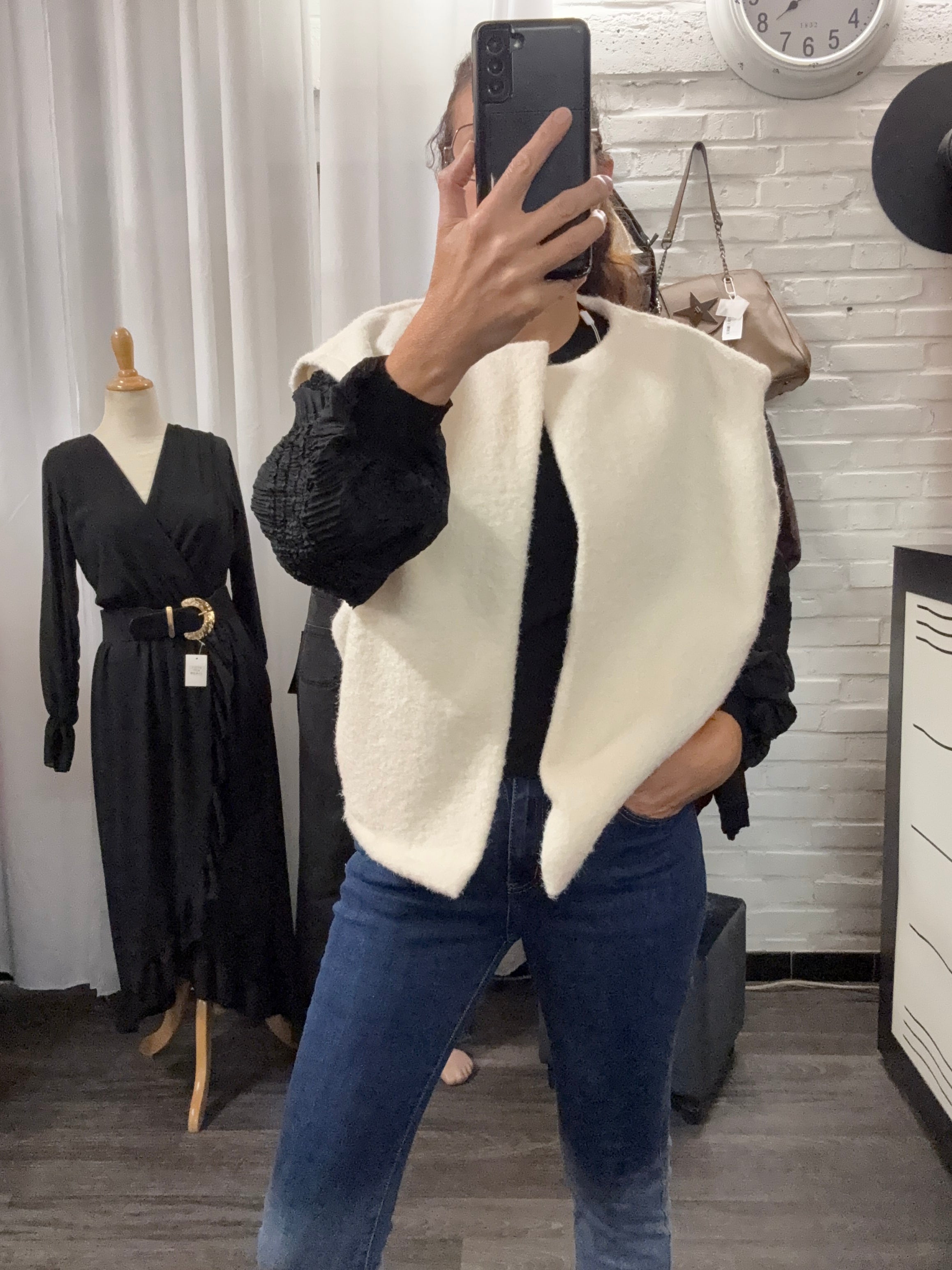 Veste polaire blanc SANDY
