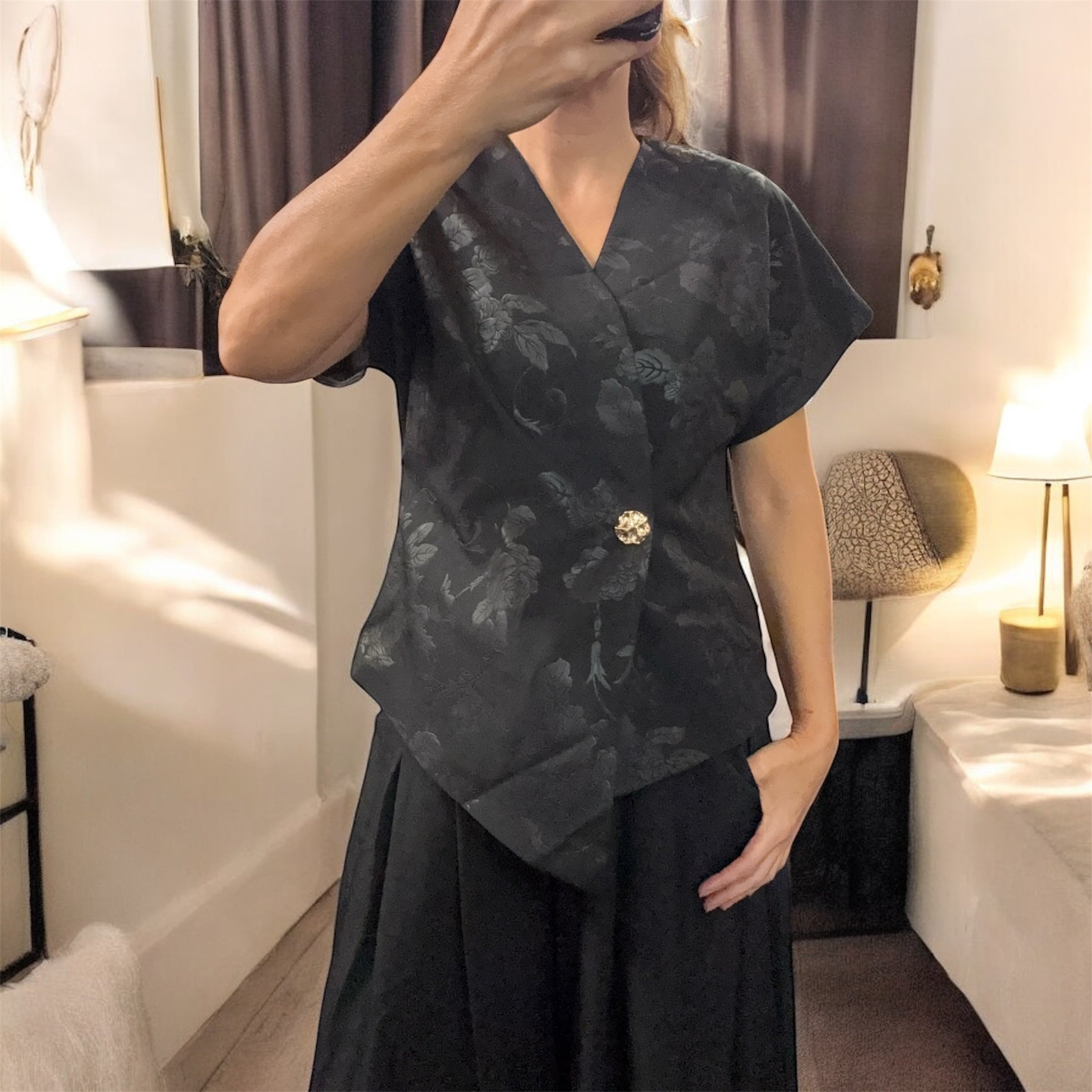 Haut noir LIDYA