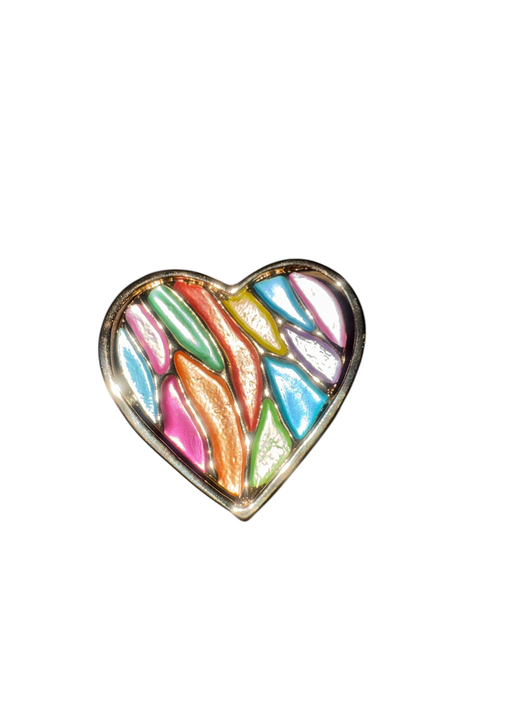 Broche aimantée cœur couleur LILI