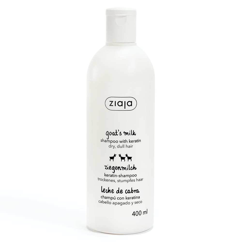 SHAMPOING FORTIFIANT à la Kératine et au lait de chèvre Maxi format 400ML
